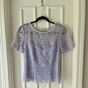 Vintage Lavender Sheer Top